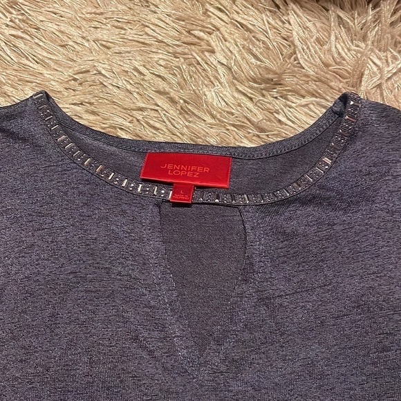 JENNIFER Lopez Purple Tank Top sz Large - Picture 3 of 9